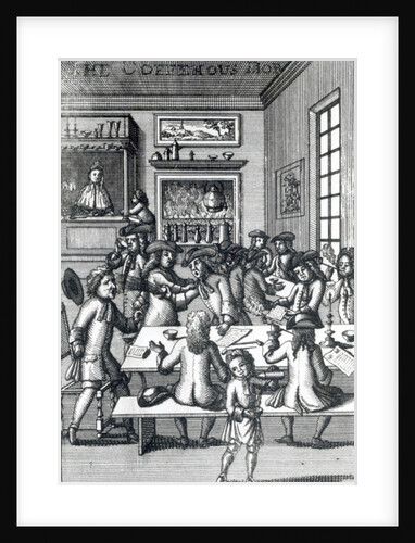 The Coffeehouse Mob, by Edward Ward, taken from 'Vulgus Britannicus', 1710 by English School
