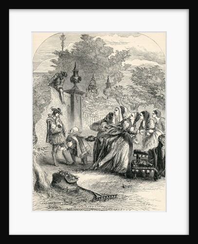 Prince Charles surprising the Infanta in Orchard, 19th Century by English School