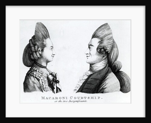 Macaroni Courtship, or the two Insignificants. by English School