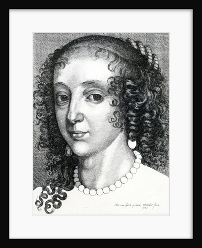 Queen Henrietta Maria, 1641 by Wenceslaus Hollar