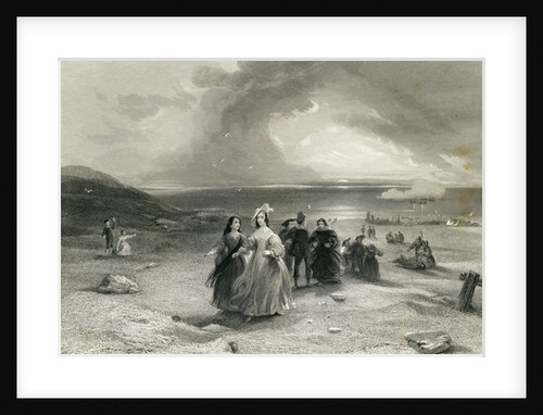 The Queen at Burlington, by R. Wallis, 1844 by English School