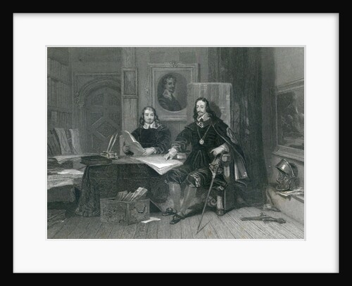 The King and Hyde at Oxford, by J. T Willmore, 1844 by English School