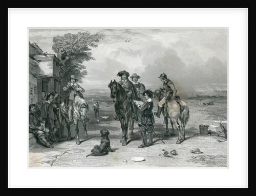 The King on his Journey to the Scots by English School