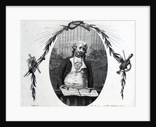 Mr. Darley as Performing in the orchestra at Vauxhall, 18th century by Anonymous