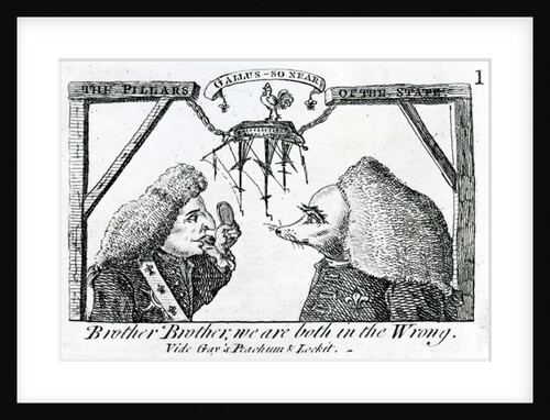 The Pillars of the State, circa 1756 by English School