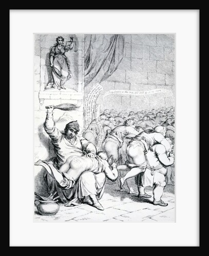 Westminster School, or Dr. Busby settling accounts with Master Billy and his Playmates, 1785 by English School