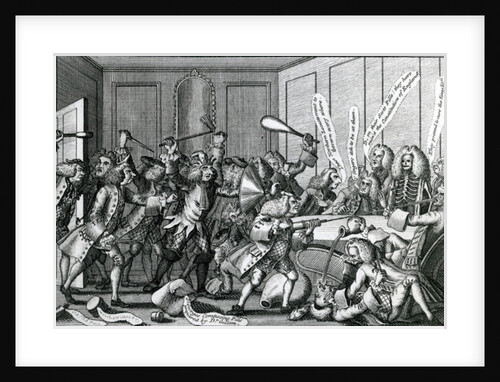 The Siege of Warwick-Castle, or The Battle between the Fellows and Licenciates, 1768 by English School