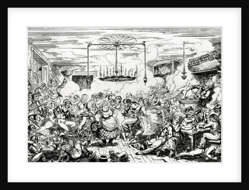 Sailors carousing, or a peep in the Long Room, 1825 by George Cruikshank