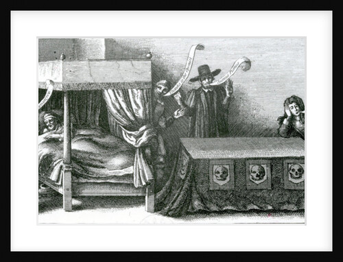 The Death of King James the First, 1625 by Wenceslaus (after) Hollar