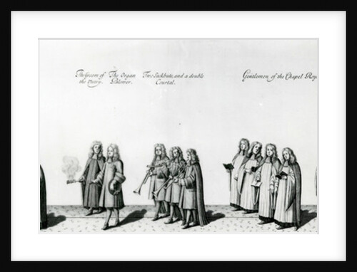 Procession at the coronation of James II, 1687 by English School