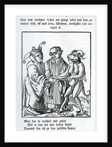 Minister, Fool and Devil from Das Kloster vol. 10, 1845-1849 by German School
