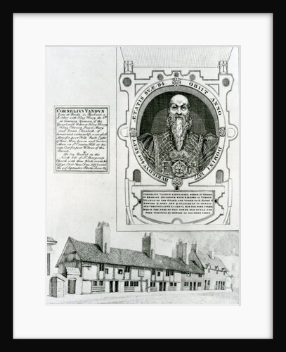 Cornelius Van Dun Memorial and Almshouses, 1798 by English School