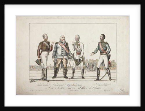 The Allied Sovereigns in Paris, 1815 by French School
