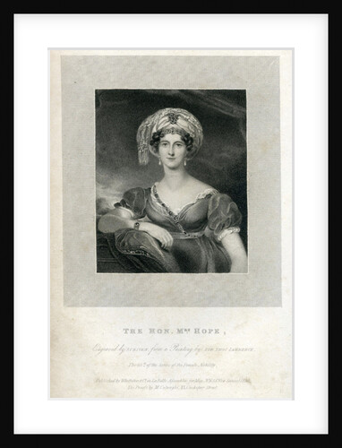 The Hon. Mrs. Hope, 1830 by Thomas Lawrence