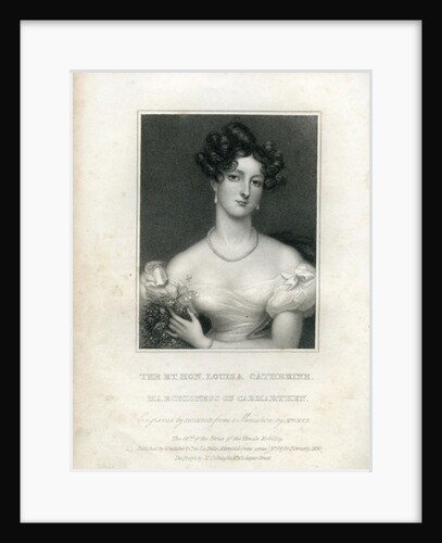 Louisa Catherine Osborne, Duchess of Leeds when Marchioness of Carmarthen, 1830 by English School