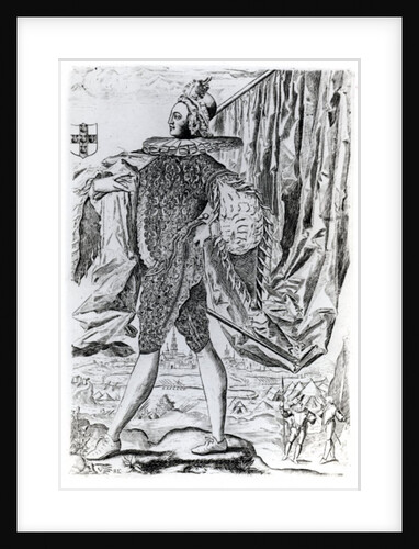 Portrait of George Villiers, 1st Duke of Buckingham engraved by Renold Elstrack by English School