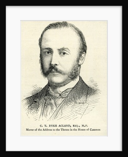 C. T. Dyke Acland Illustration from 'The Graphic' 17th February 1883 by English School