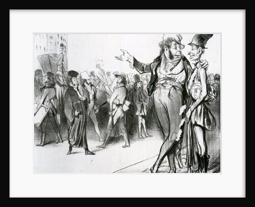 C'est tout de même flatteur d'avoir fait tant d'élèves! no.76 of the series Caricaturana published in 'Le Charivari,' 1838 by Honore Daumier