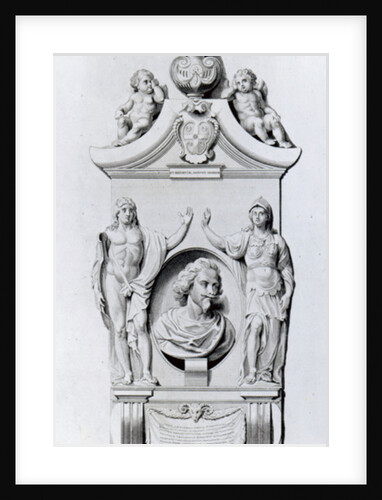 The monument of Sir Robert Ayton, 1798 by English School