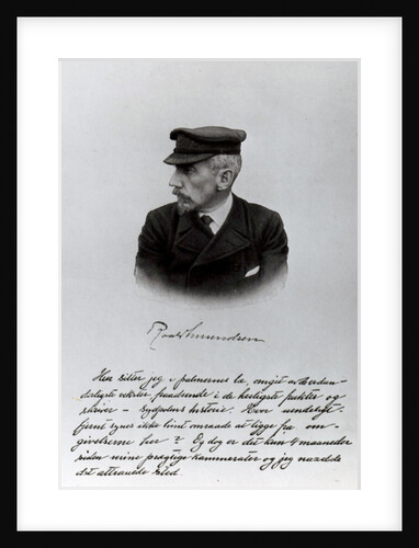 The Opening Page of Roald Amundsen's manuscript by English School