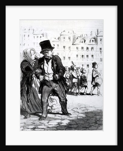 Le Alarmistes et les Alarmes by Honore Daumier