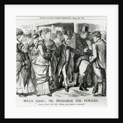Mill's Logic: or, Franchise for Females by John Tenniel