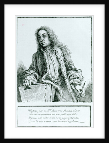 Portrait of Jean-Antoine Watteau by Francois Boucher (after)