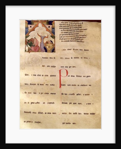 Ajuda Song Verses, Page 195/R, 13th-15th century by School Portuguese