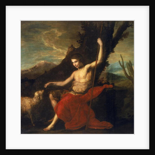 St. John the Baptist in the Wilderness by Jusepe de (1591-1652) Ribera