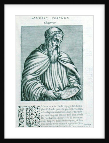 Portrait of Amerigo Vespucci by School French