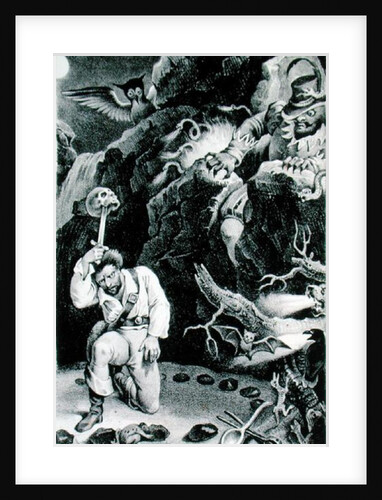 Scene from the opera 'Der Freischutz' by Carl Maria von Weber lithograph by Adam et Hostein by Johann Heinrich Ramberg (after)