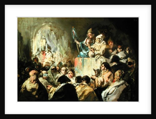 Addressing a Masked Crowd by Eugenio Lucas y Padilla