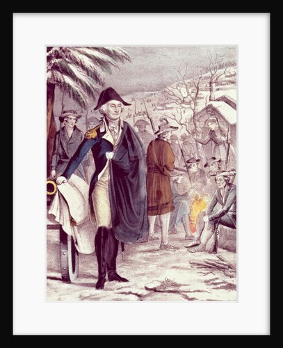 George Washington at Valley Forge, on Dec. 1777 by American School