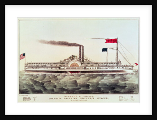 Buffalo & Chicago Steam Packet, Empire State by N. and Ives J.M. Currier