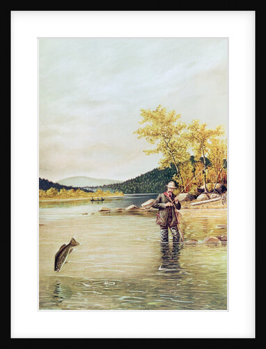 Trout Fisherman, 1889 by Denton (after)