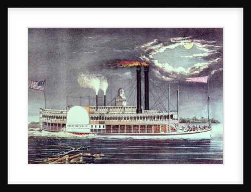 Moonlight on the Mississippi. by American School