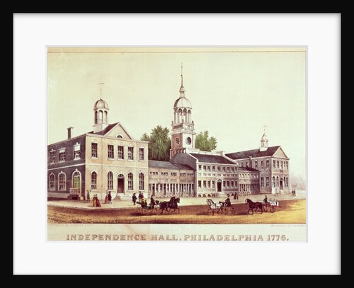 Independence Hall, Philadelphia, 1776. by American School
