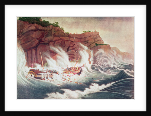 Loss of the Packet Ship Albion by Thomas (after) Birch