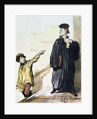 An Unsatisfied Client by Honore Daumier