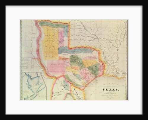Map of the state of Texas, 1835 by David Burr