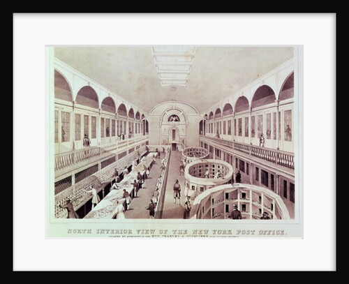 North Interior View of the New York Post Office by American School