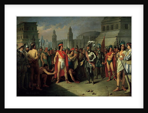 The Imprisonment of Guatimocin by the Troops of Hernan Cortes, 1856 by Carlos Maria Esquivel