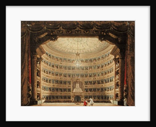 La Scala, Milan, during a performance by Italian School