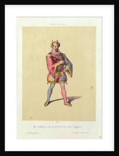 Rigoletto from 'Rigoletto' by Giuseppe Verdi 1885 by French School