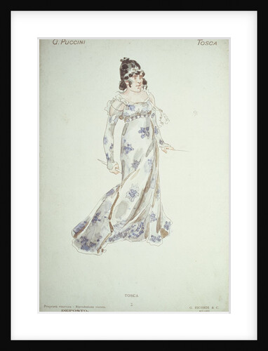 Costume design in 'Tosca' by Giacomo Puccini by Adolfo Hohenstein