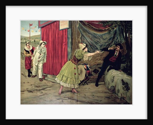 Scene from the opera 'Pagliacci' by Ruggiero Leoncavallo by French School