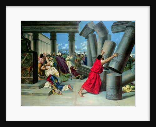 Samson and Delilah and the destruction of the Temple by German School