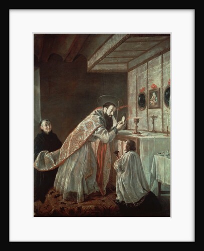 The Last Mass of St. Benedict by Francisco Rizi or Ricci