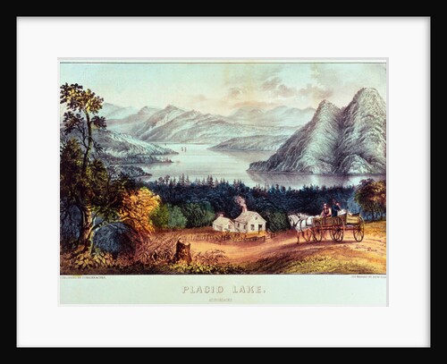 Placid lake, Adirondacks by N. and Ives J.M. (1824-95) Currier