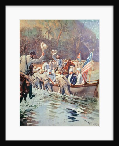 Americans landing in Cuba by Thure de Thulstrup
